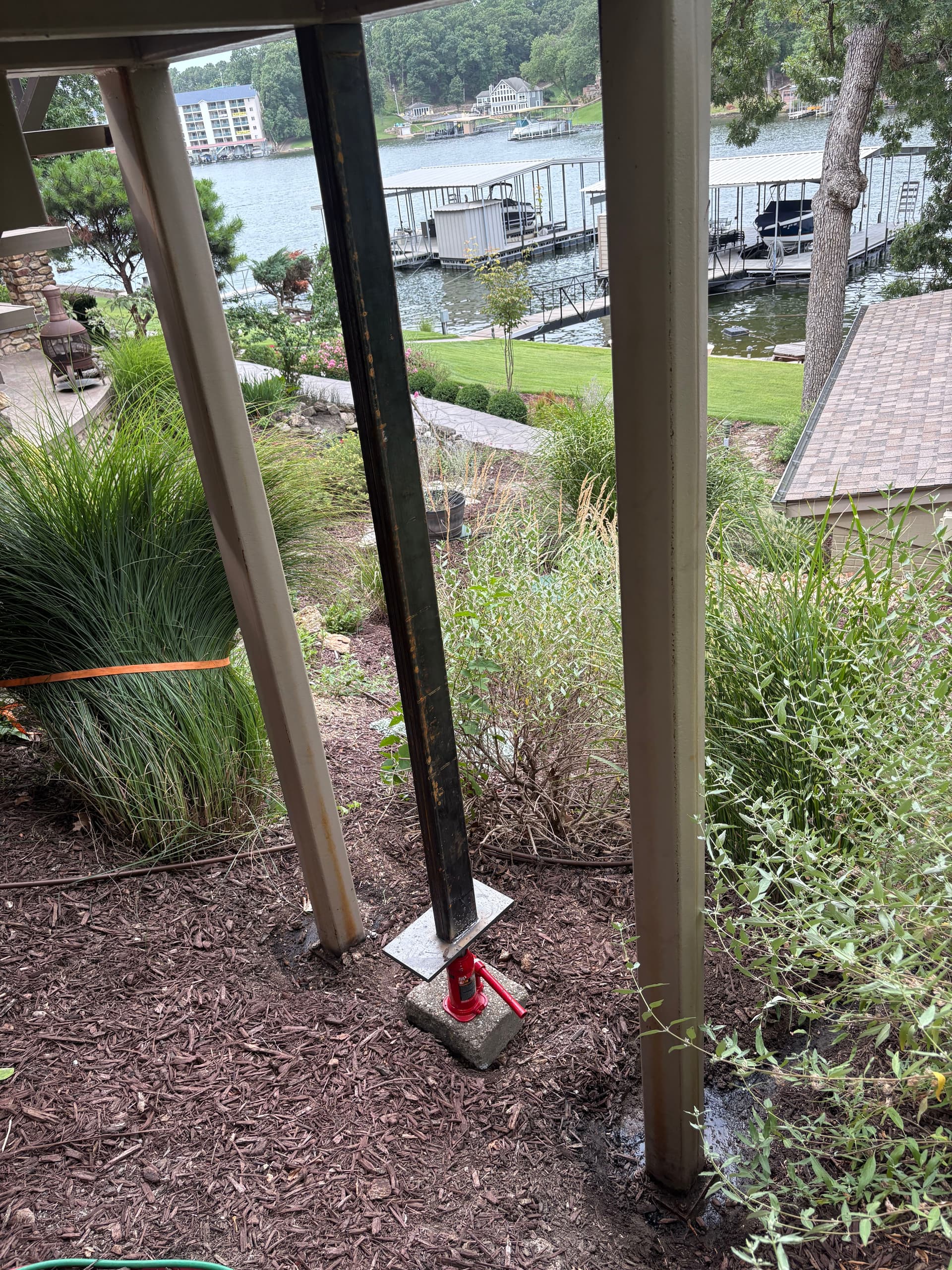Gallery photos for Cracked Balcony Posts Split by Ice Get Cut Out and Replaced: Image #4