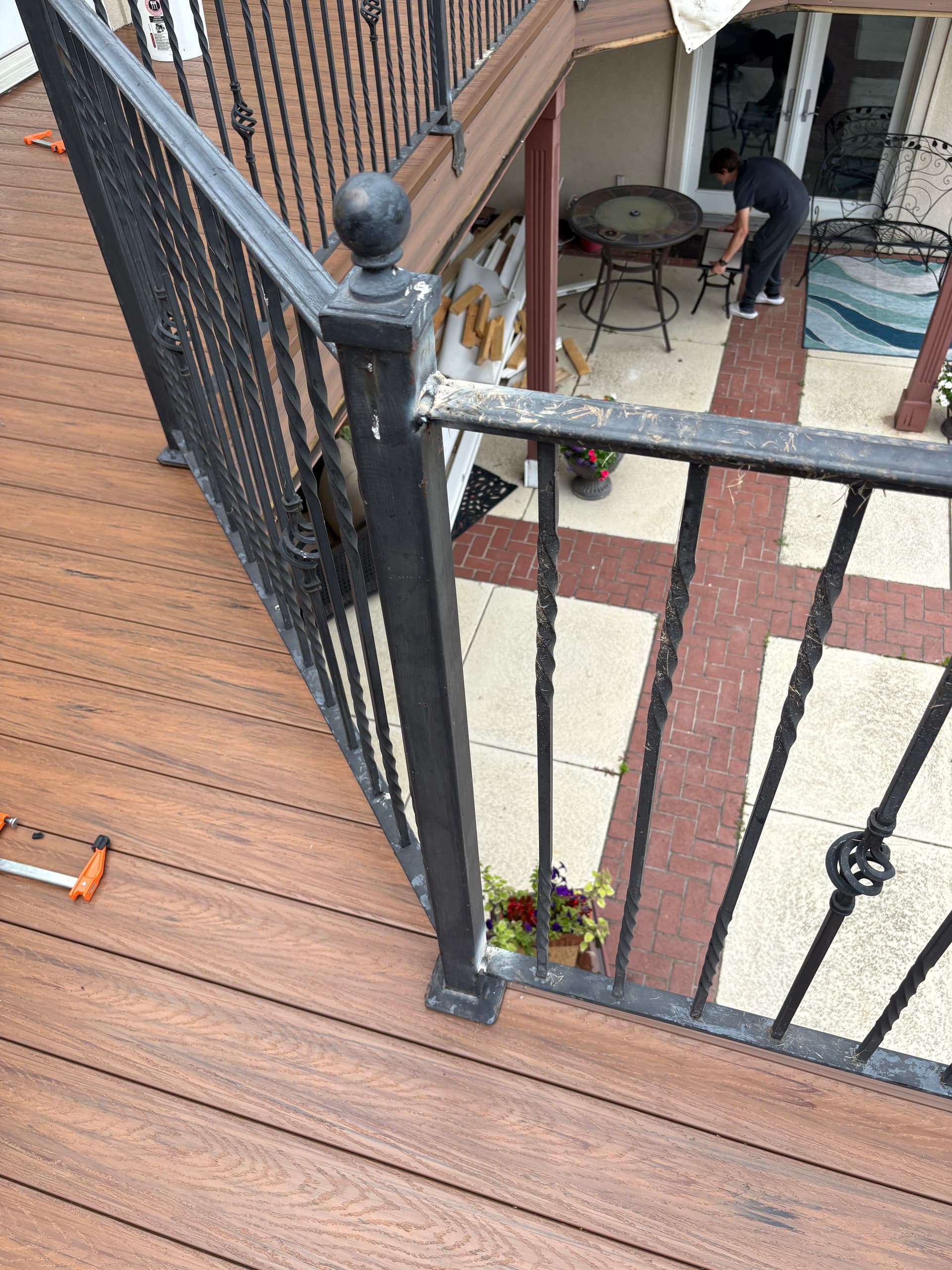 Gallery photos for Iron Handrail Repair on a Brand-New Deck Done Right: Image #3