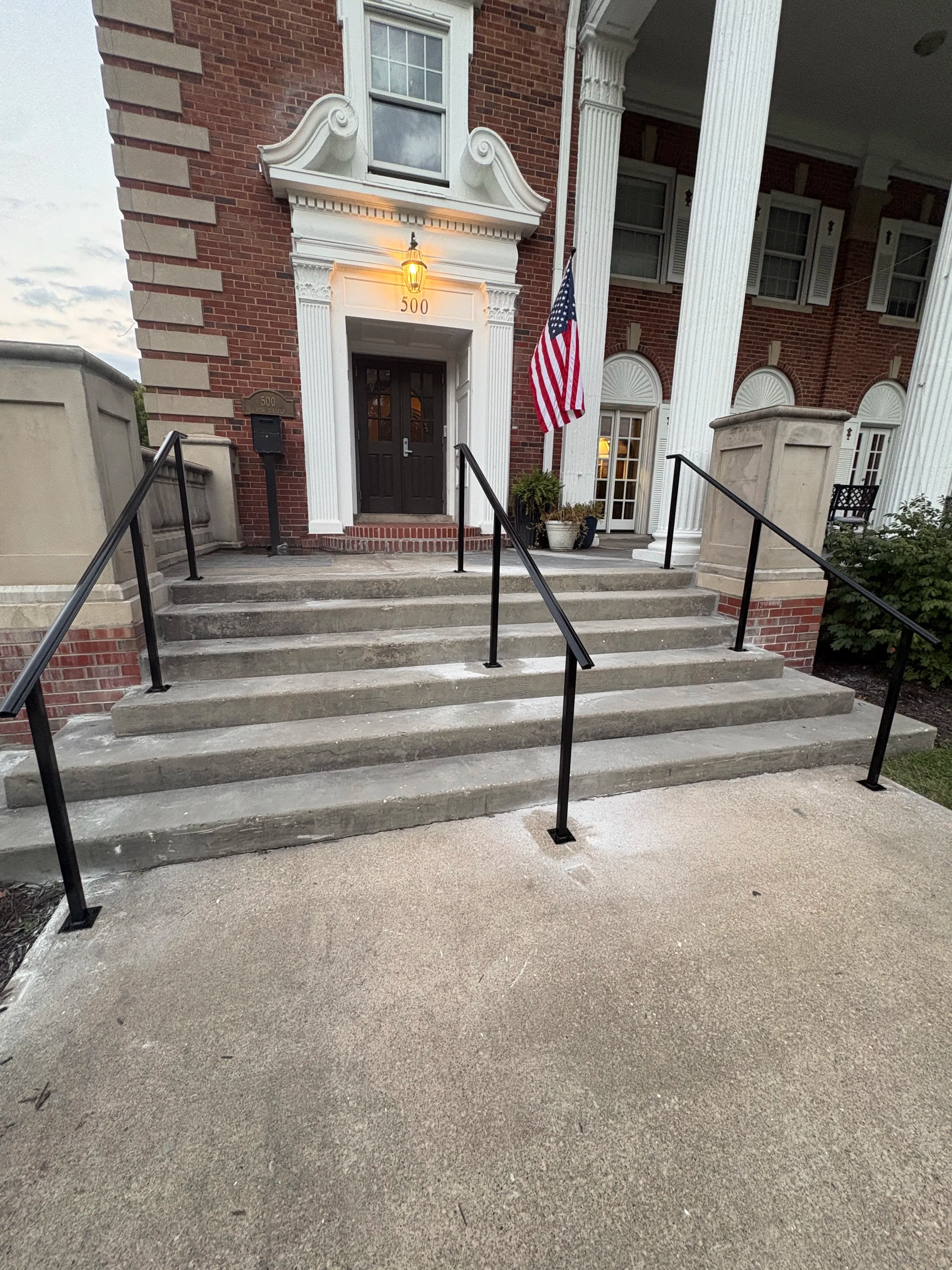 Project 6 Custom Steel Handrails Installed at Sigma Chi in Columbia MO image