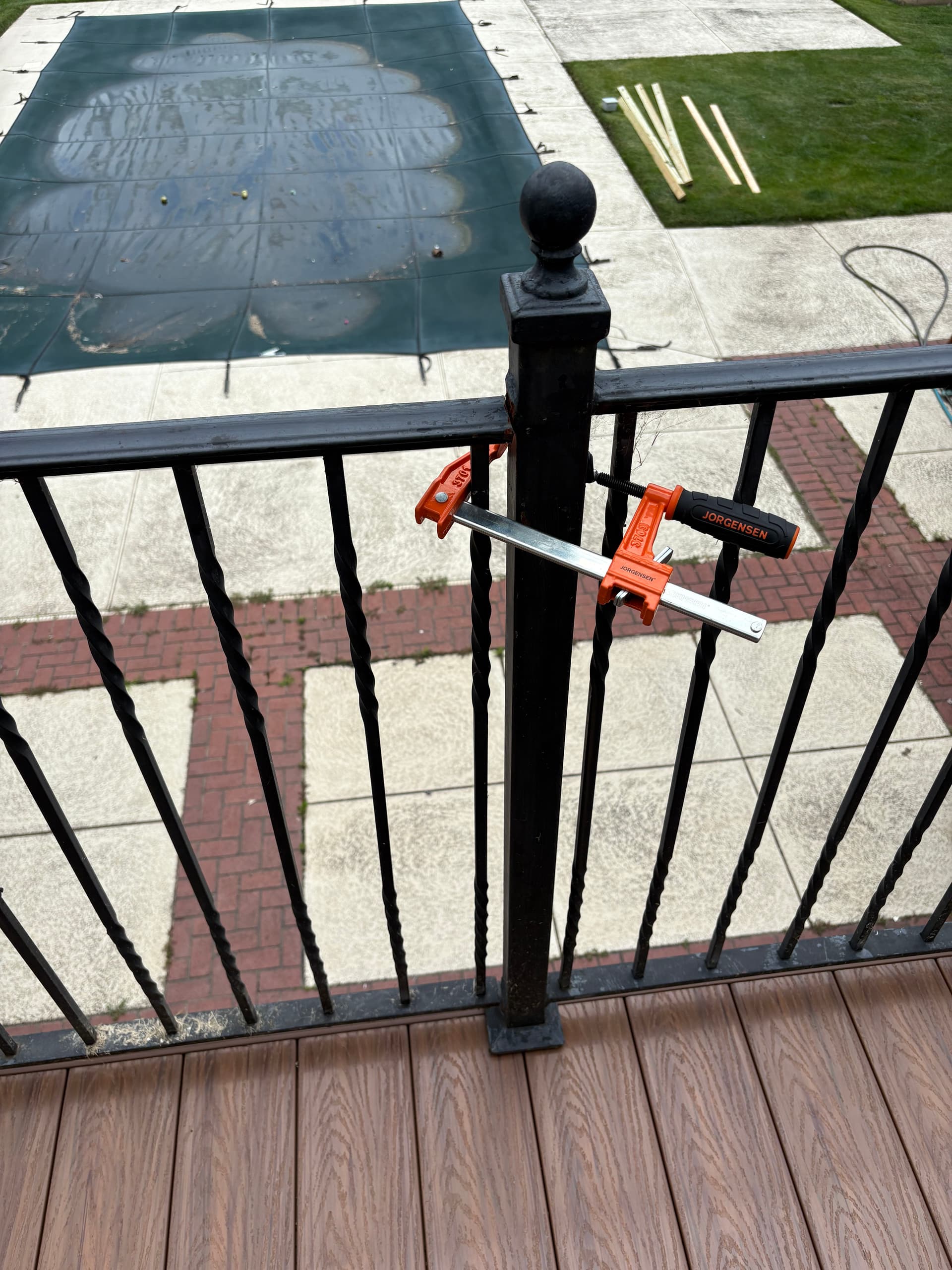 Iron Handrail Repair on a Brand-New Deck Done Right image