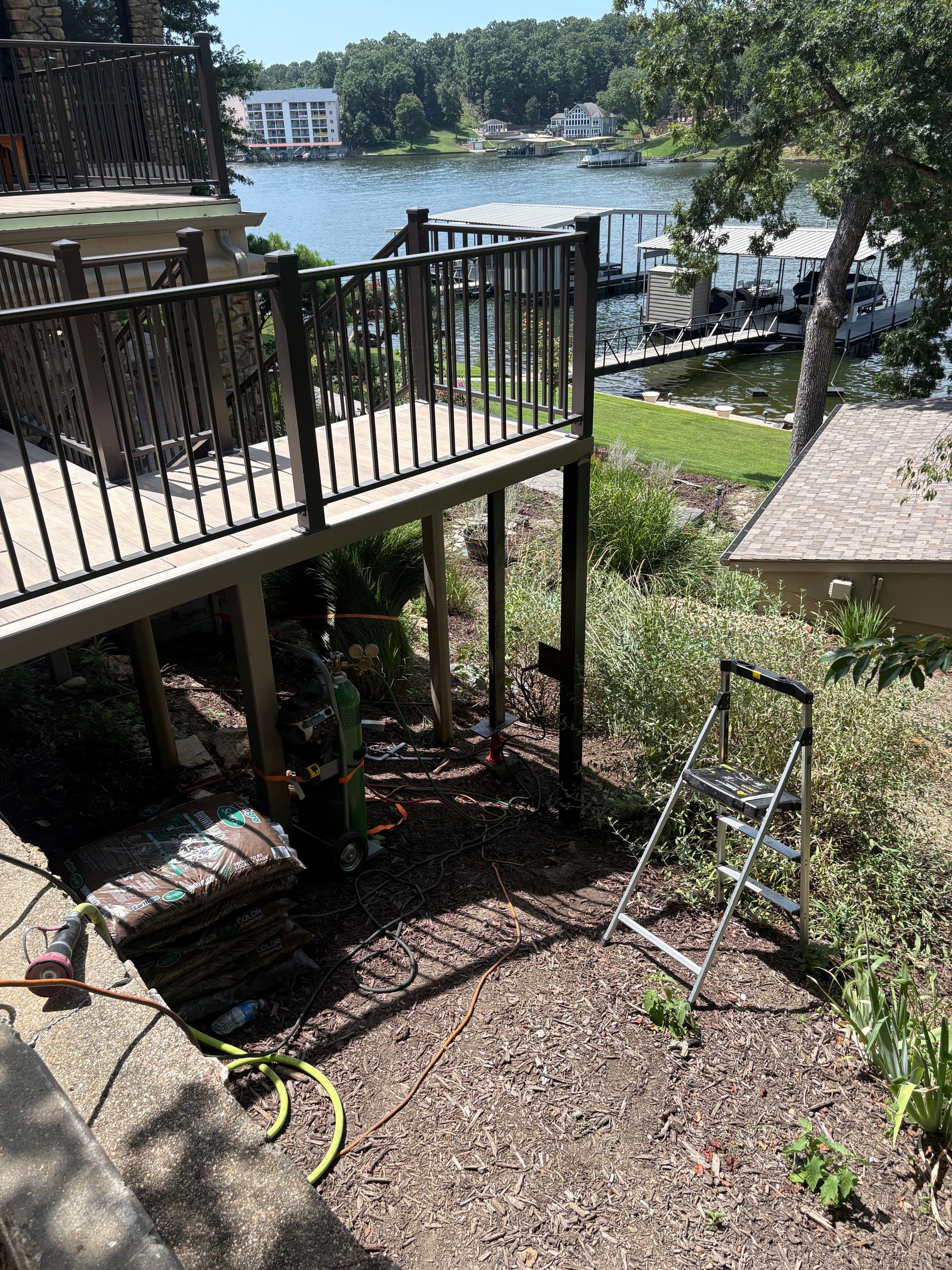 Gallery photos for Cracked Balcony Posts Split by Ice Get Cut Out and Replaced: Image #5