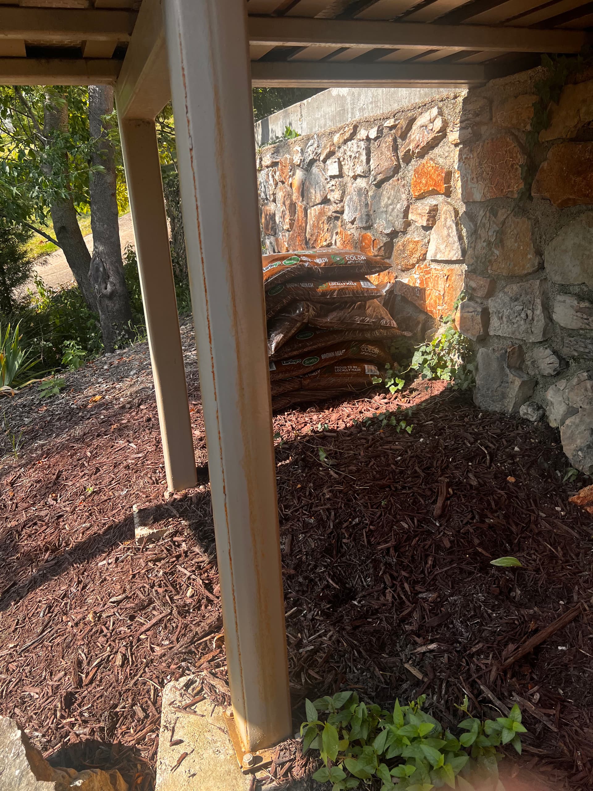 Cracked Balcony Posts Split by Ice Get Cut Out and Replaced image