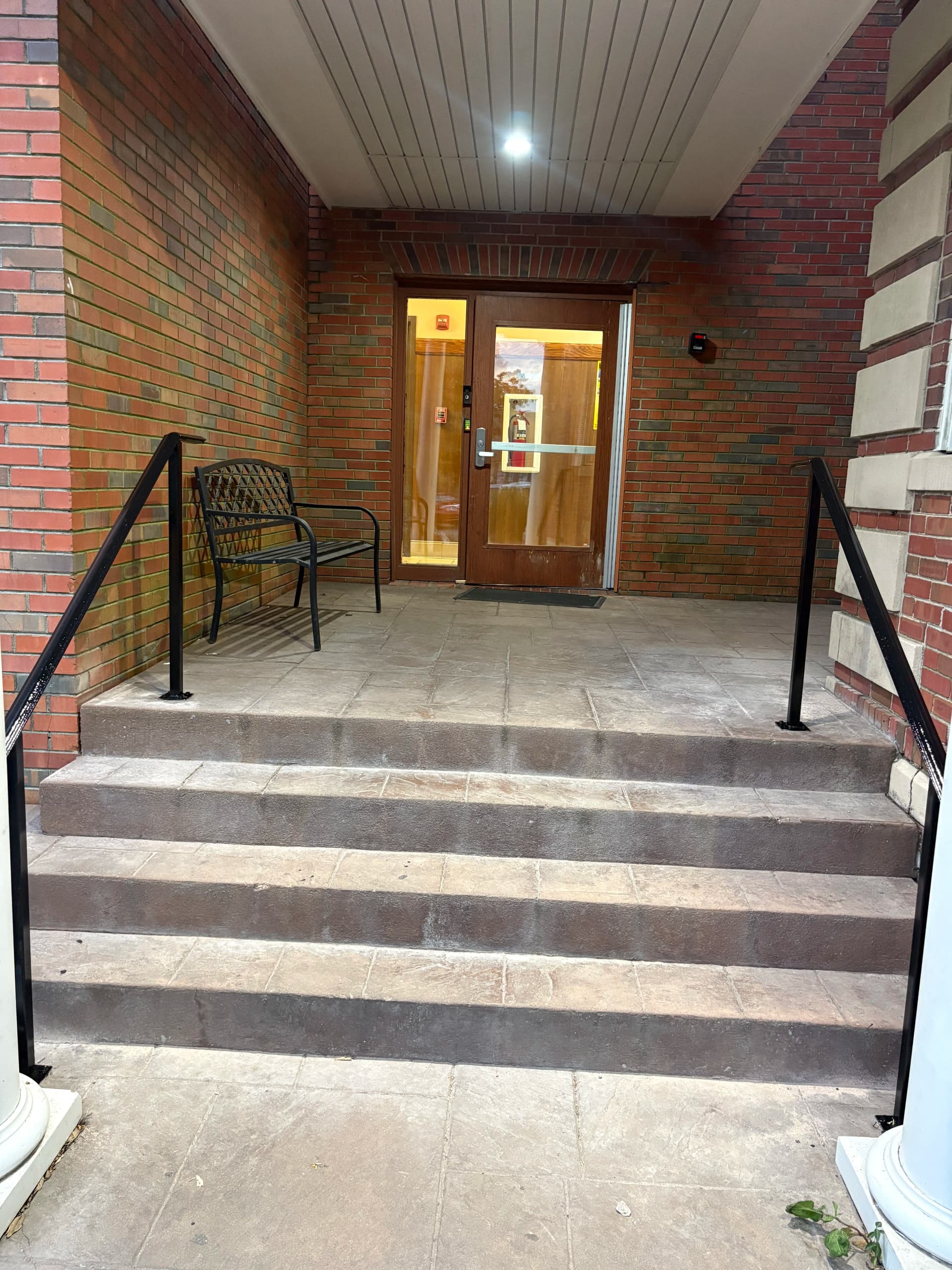 6 Custom Steel Handrails Installed at Sigma Chi in Columbia MO