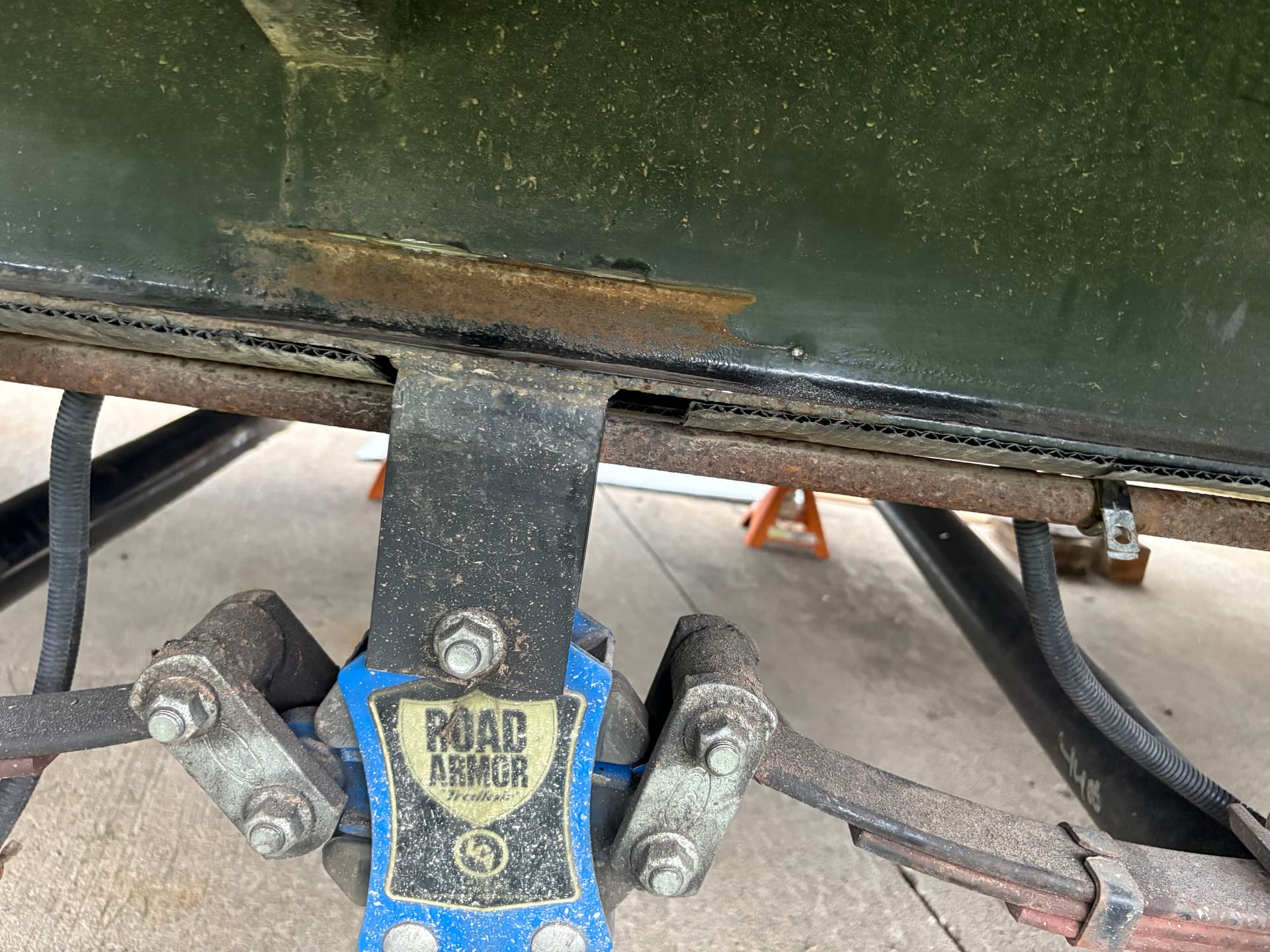 Gallery photos for Cracked Camper Frame Welded and Reinforced in Columbia MO: Image #1