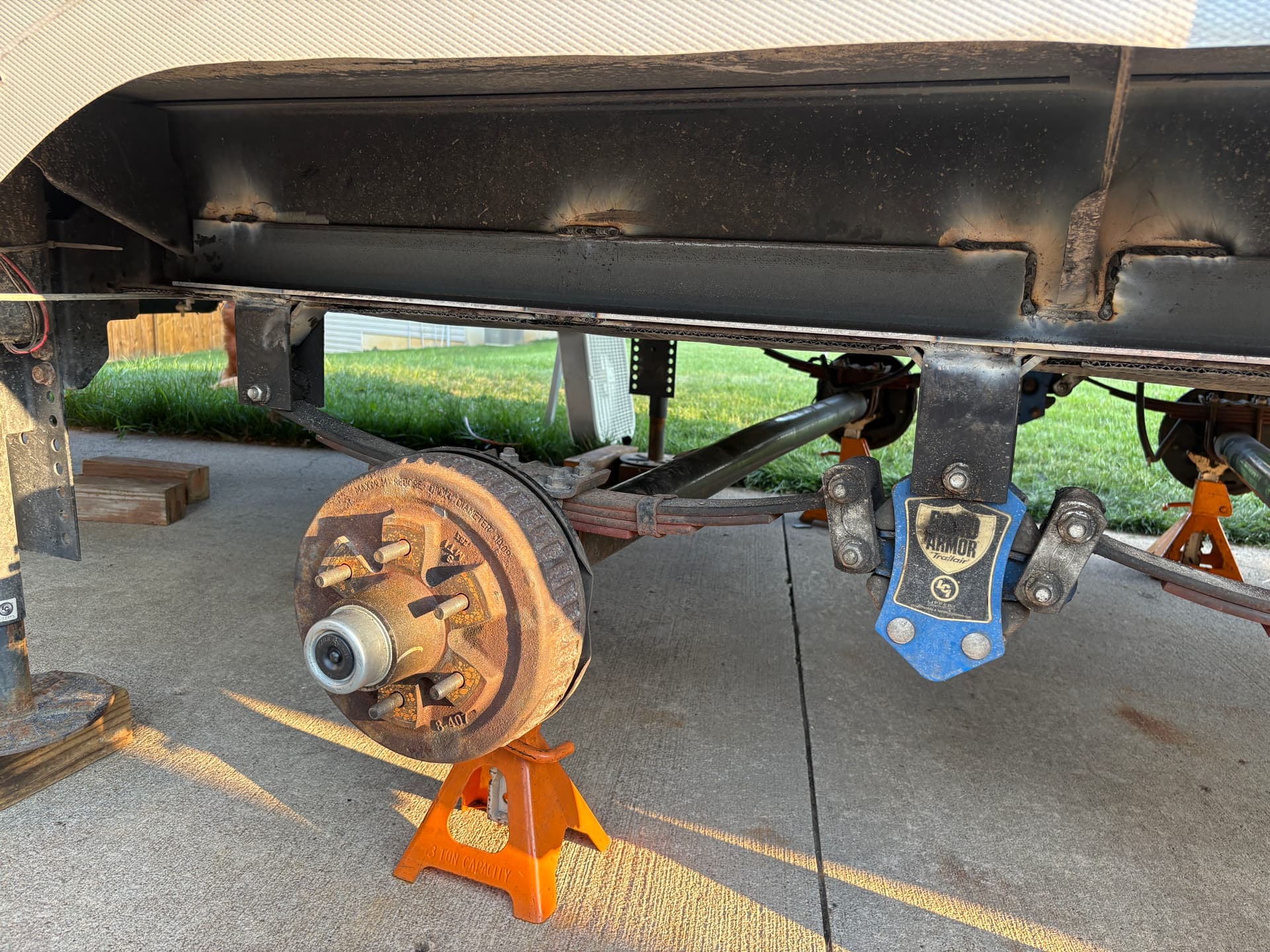 Gallery photos for Cracked Camper Frame Welded and Reinforced in Columbia MO: Image #3